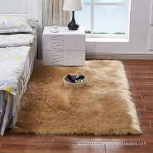Cheap price colorful dyed faux fur sheepskin rug for bedroom